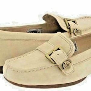 NWT New UGG Australia Crawford Loafers Shoes Mocha (Ivory) 5.5 or 6